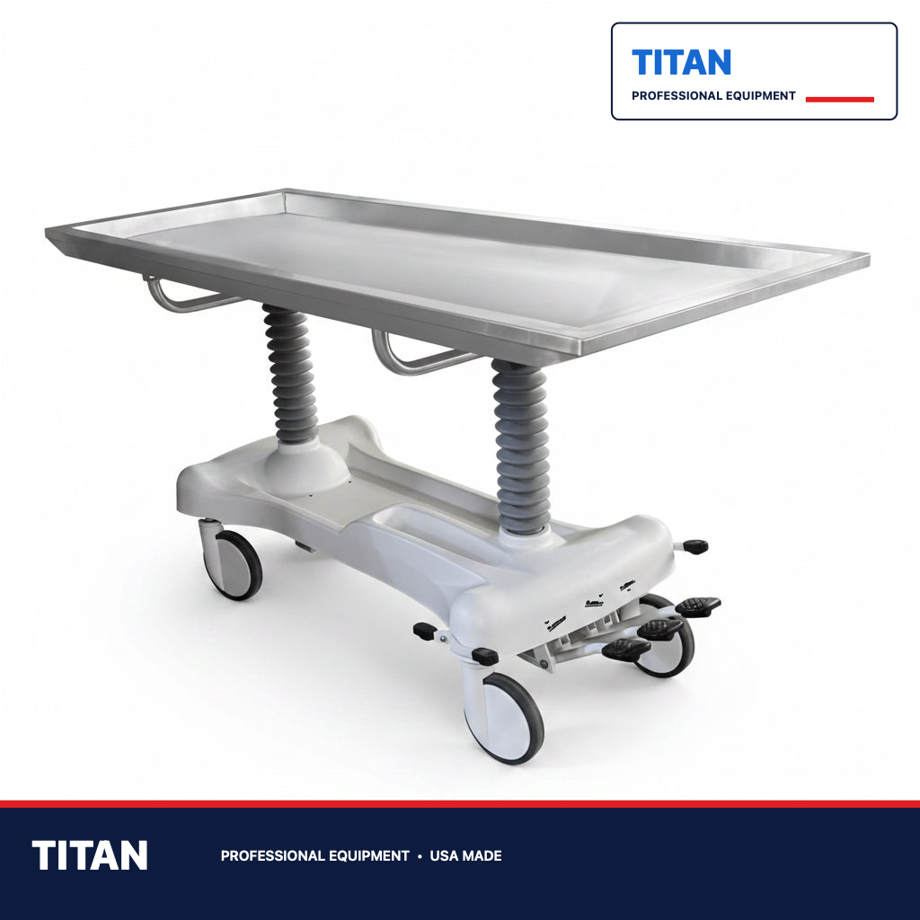 TITAN Oversized Embalming Table - Bariatric — professional mortuary equipment by TITAN
