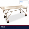 TITAN Economy Multi-Height Folding Embalming Table — professional mortuary equipment by TITAN