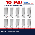 TITAN 10-Pack Folding Mortuary Dressing Tables — professional mortuary equipment by TITAN