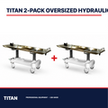 TITAN 2-Pack Oversized Hydraulic Embalming Tables — professional mortuary equipment by TITAN