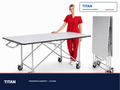 TITAN Extra Wide Folding Mortuary Dressing Table — professional mortuary equipment by TITAN