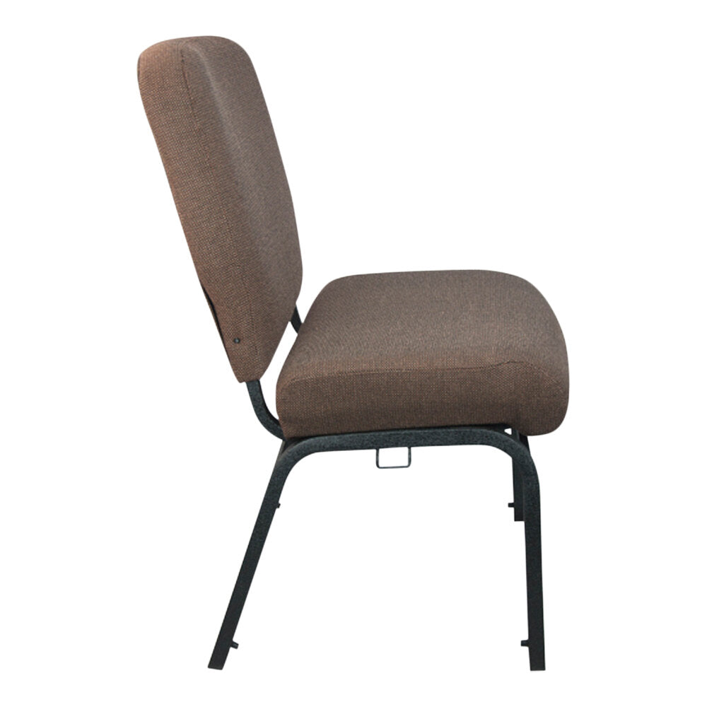 A TITAN Java church chair with black metal legs.