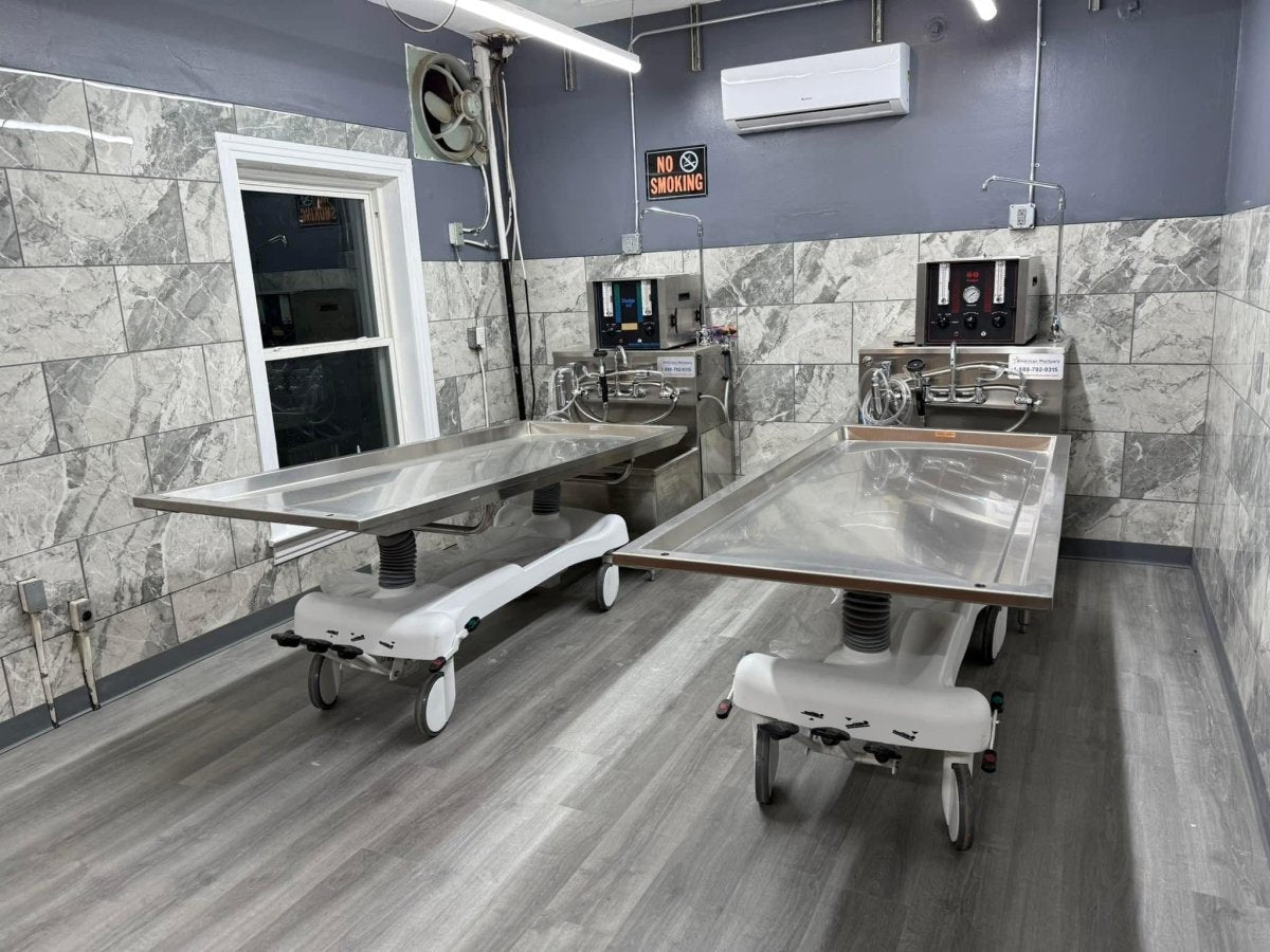 TITAN Hydraulic Embalming Table + Standard & XL Dressing Table Bundle — detail 15