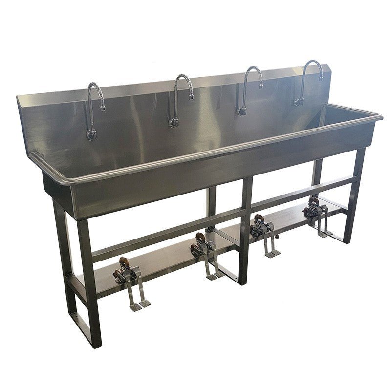 TITAN 4-Station Foot Pedal Scrub Sink – Model 1035-06-4 — detail 5