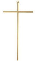 Gold Plated Protestant Cross