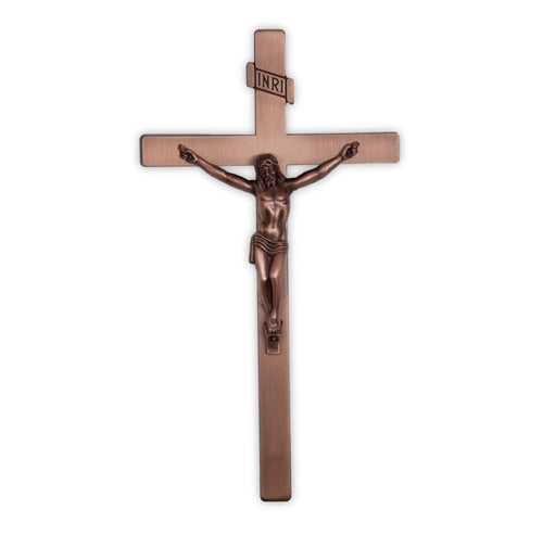14" Cast Exterior Crucifix