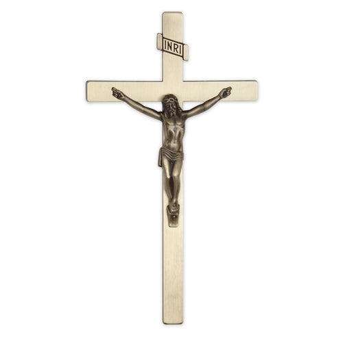 14" Cast Exterior Crucifix