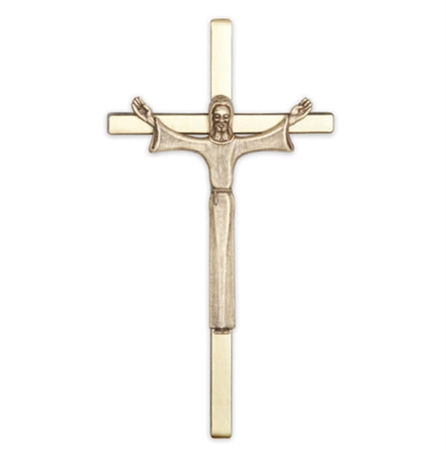 12" Cast Exterior Crucifix