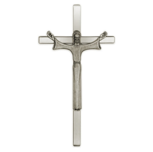 12" Cast Exterior Crucifix