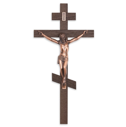 12" Cast Exterior Crucifix