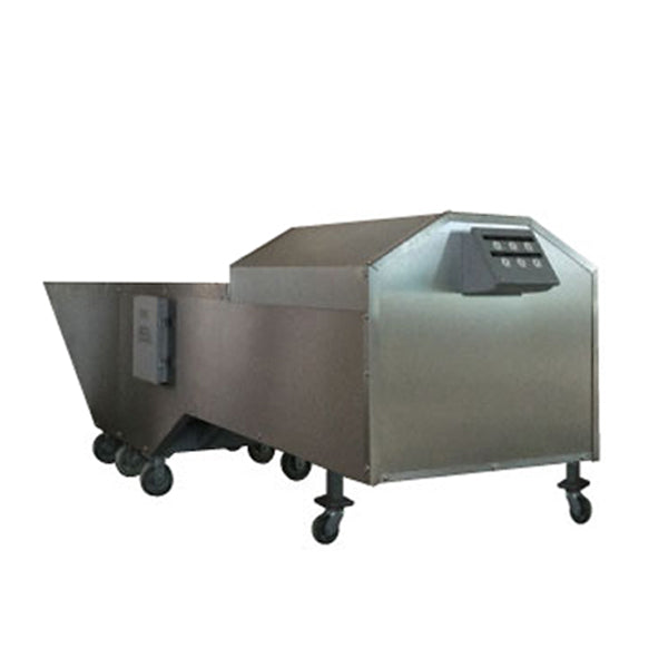 Automatic crematory loader for safe dignified case insertion