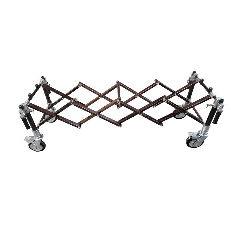 Bronze folding church truck three-quarter view
