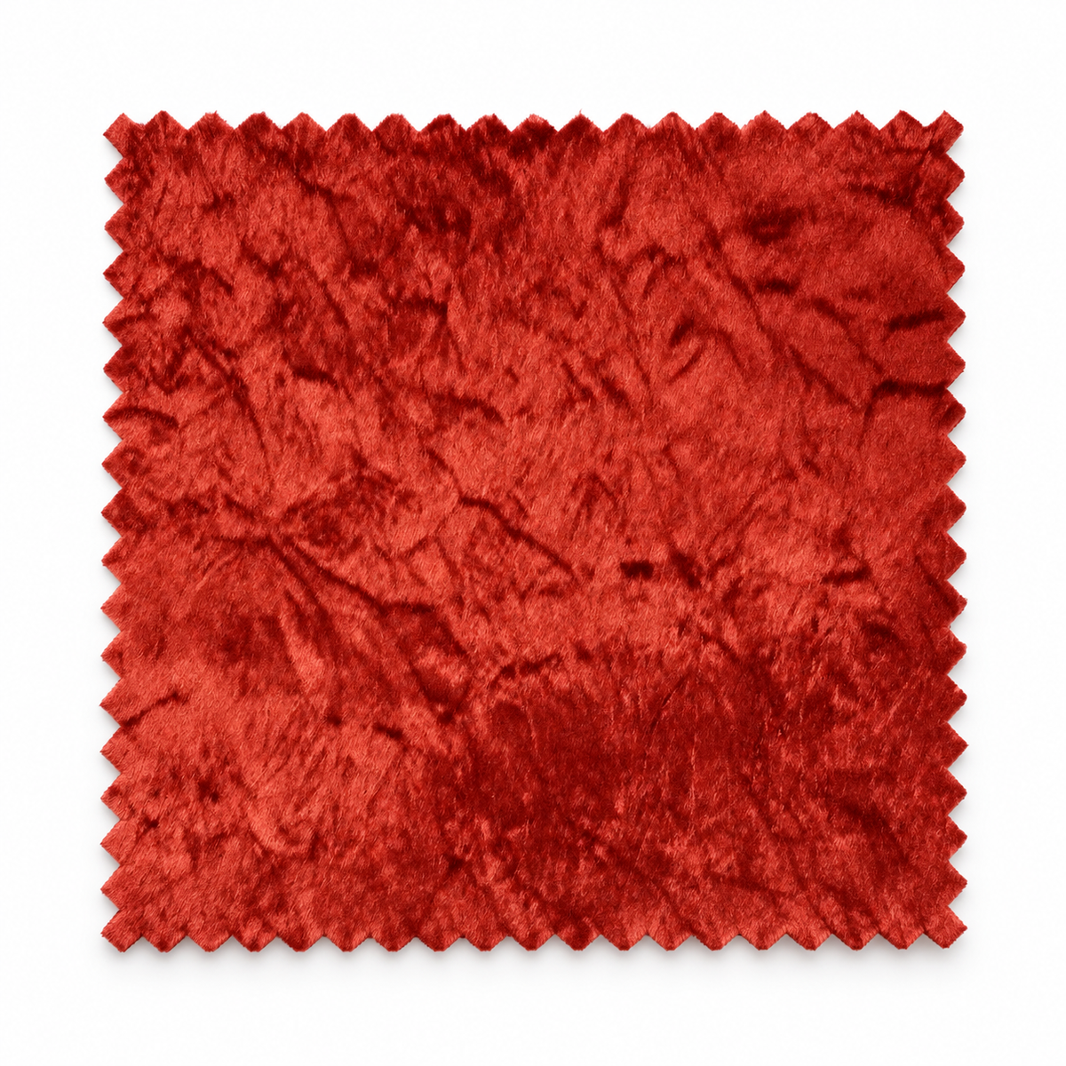 TITAN burgundy crushed velvet church truck drape fabric swatch on pure white background