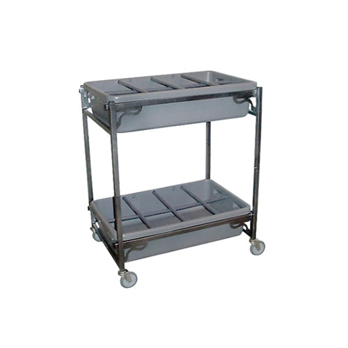 Commercial Folding Flower Cart — FC40 — detail view 5 for professional funeral transport equipment
