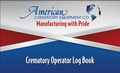 Crematory operator log book cover