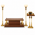 Crown Funeral Home Furniture Set on a clean white studio background – Web Funeral Supply
