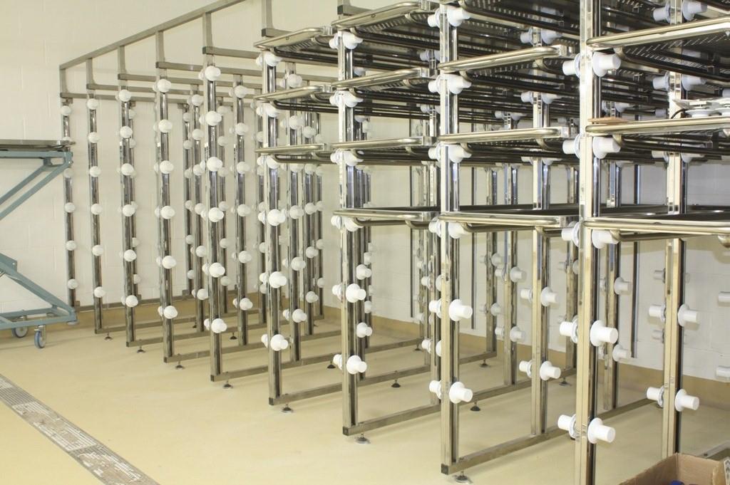Custom cadaver storage rack systems for walk-in mortuary coolers