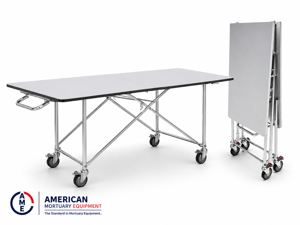 TITAN Extra Wide Folding Mortuary Dressing Table — detail 2
