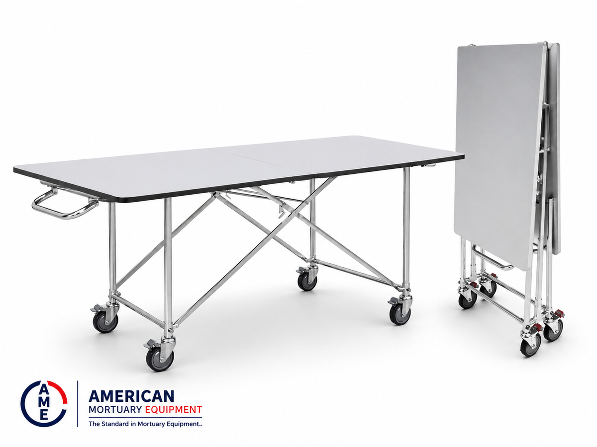 TITAN Extra Wide Folding Mortuary Dressing Table — detail 2