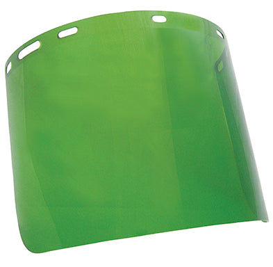 Green face shield replacement lens