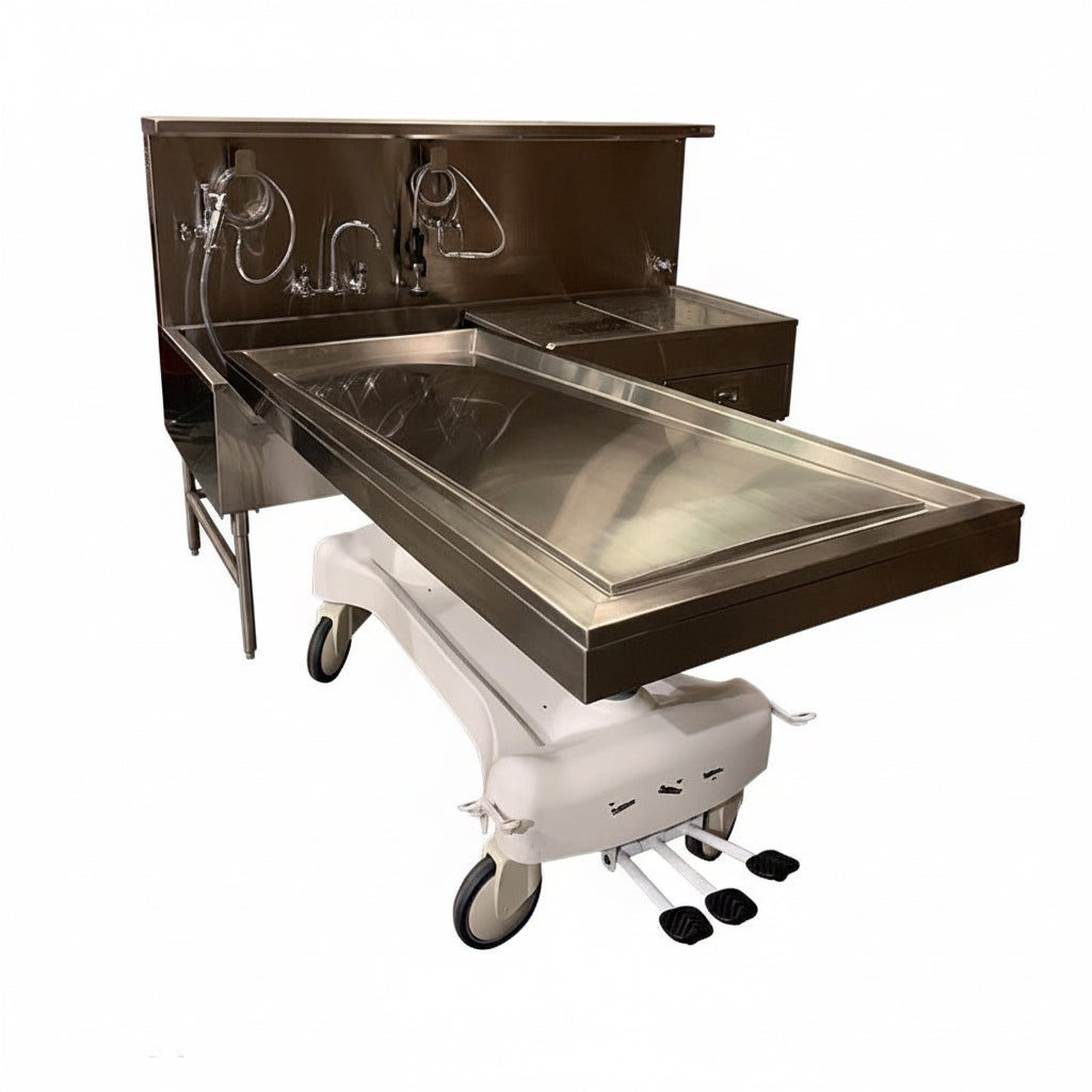 TITAN 1036-8R Right-Hand Embalming Sink Station — detail 2
