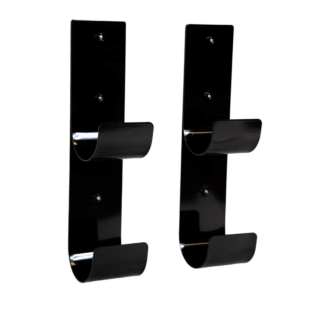 Magnetic crematory tool hanger pair for organizing retort tools