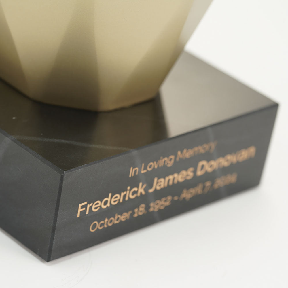 Marble Base – product view 2 – wholesale urn accessory for funeral homes