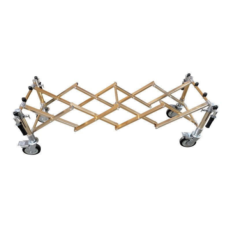 Rose Gold folding church truck fully extended view