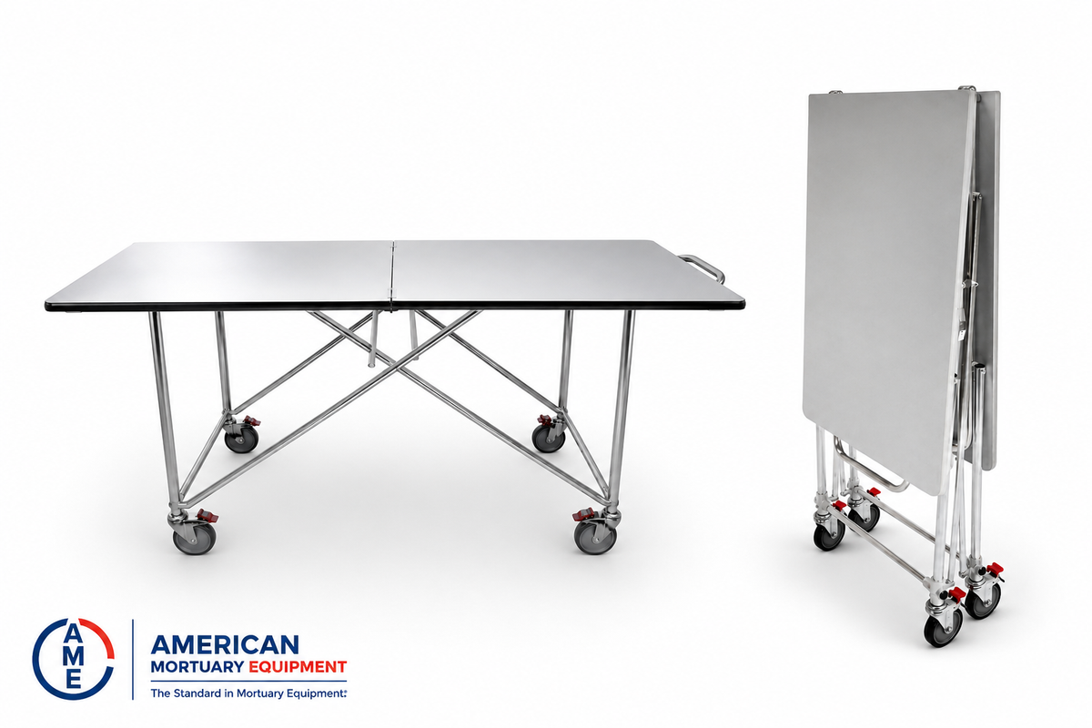 TITAN Single Folding Mortuary Dressing Table — detail 2