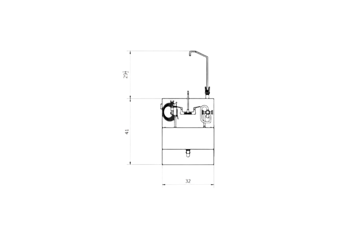 TITAN Stainless Embalming Sink Station – Model 1036-ES — detail 6