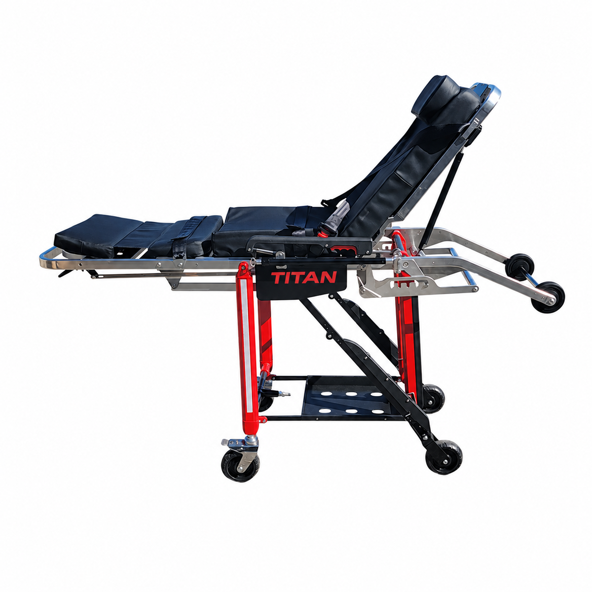 TITAN XL 650 lb Convertible Chair Stretcher for EMS, ambulance, hospital and medical patient transport