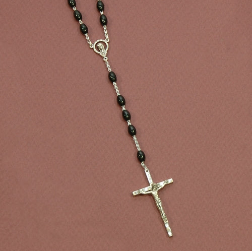 20" Plastic Oval Bead Rosary