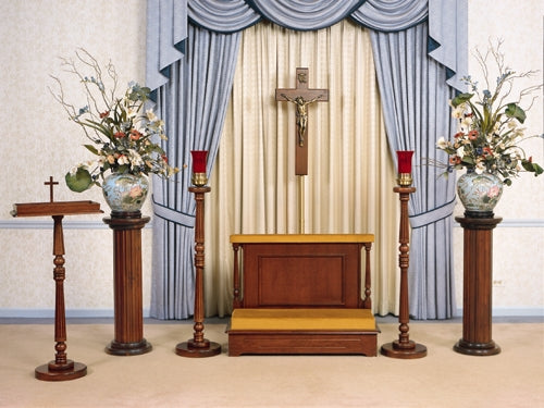 Classic Devotional Furniture Set shown together in the original product finish
