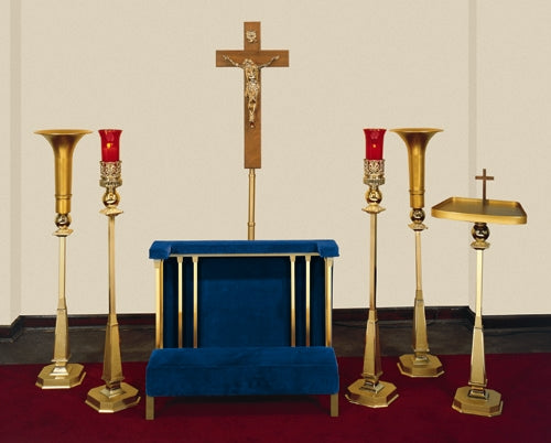 Crown Devotional Furniture Set shown together in the original product finish