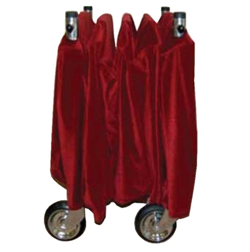 Frameless church truck drape folded on a church truck; truck not included