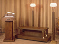 Grandeur Chapel Furniture Set shown together in the original product finish