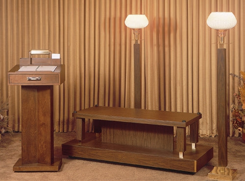 Grandeur Chapel Furniture Set shown together in the original product finish