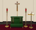 Harmony Devotional Furniture Set shown together in the original product finish