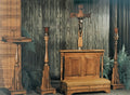 Heritage Devotional Furniture Set shown together in the original product finish