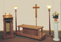 Metropolitan Chapel Furniture Set shown together in the original product finish