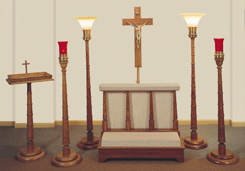 Metropolitan Devotional Furniture Set shown together in the original product finish