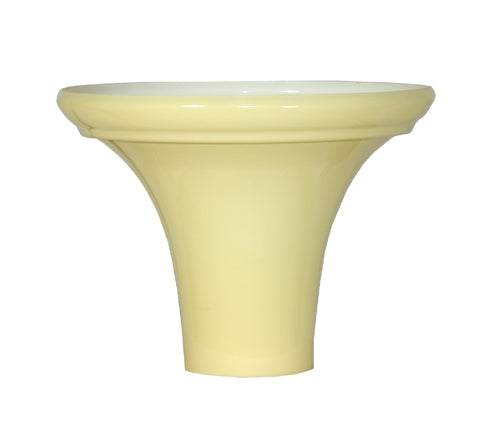 Replacement lamp shade with 4⅜-inch shank, shown on a white background